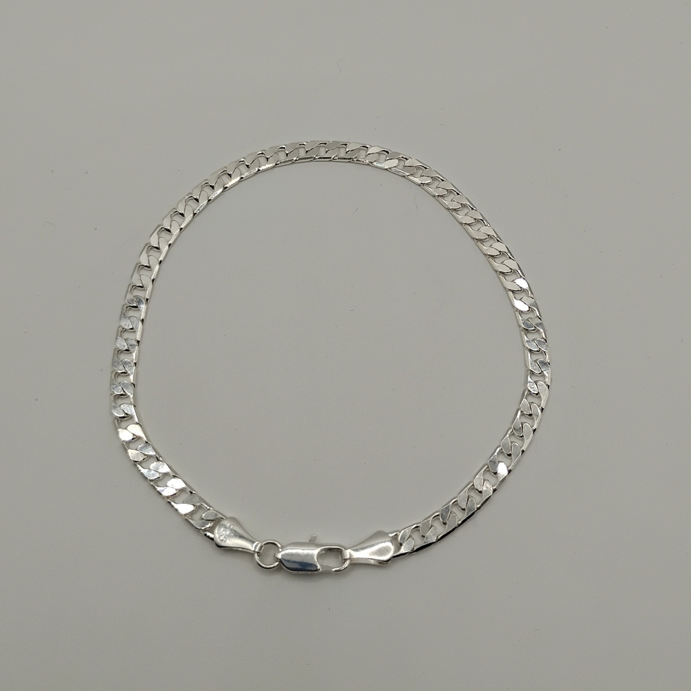 Sterling Silver 925 Cuban Link 8" Bracelet - Picture 5 of 8